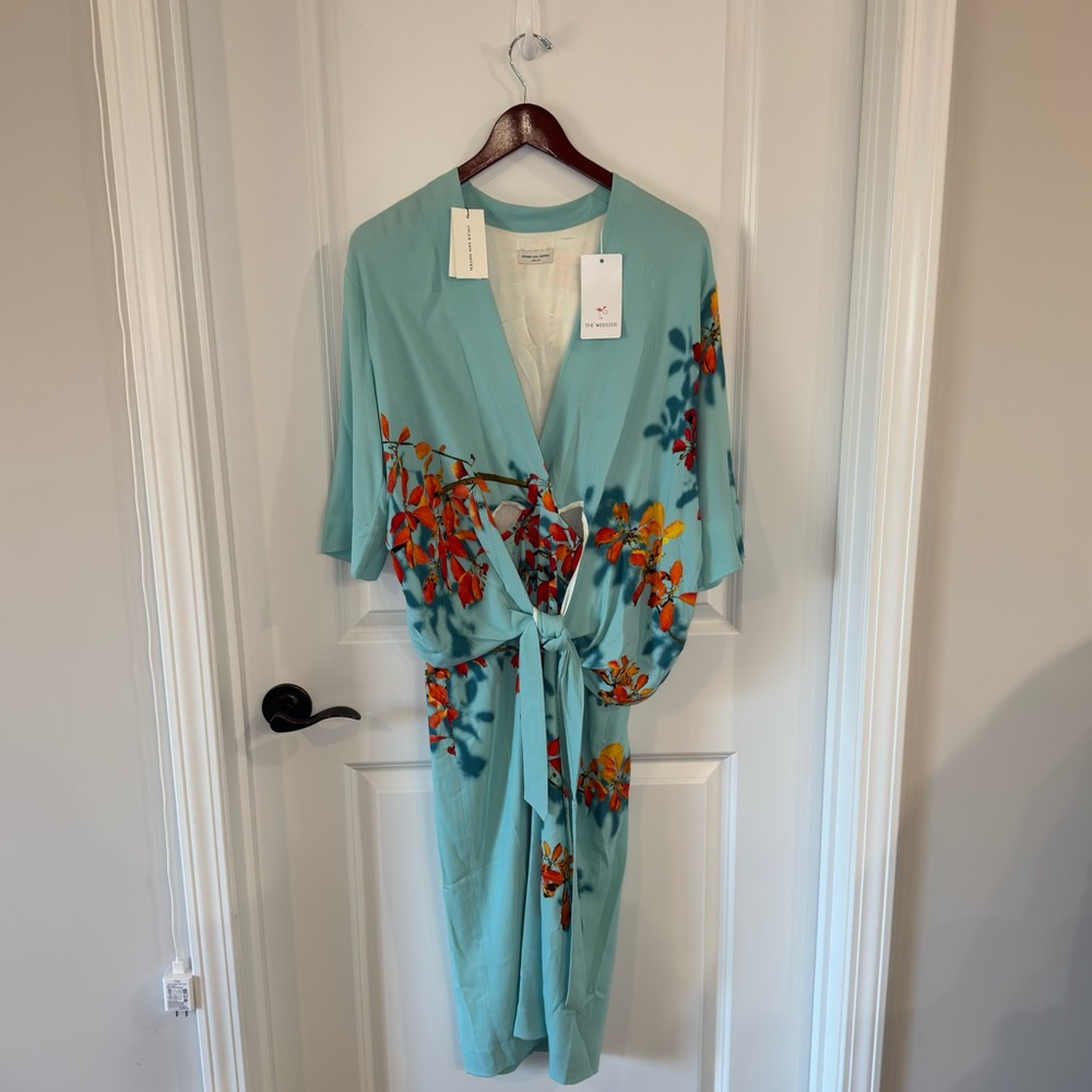 Dries Van Noten Darmina Light Blue Dress - Picture 3 of 13